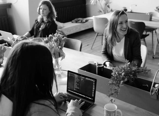 People working together in an office